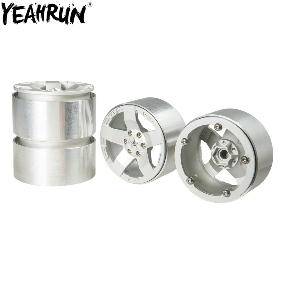 

YEAHRUN 2,2 дюймовый металлический обод колеса Beadlock для 1/10 RC Crawler Axial SCX10 90046 Wraith 90048 RR10 Traxxas TRX4 D90