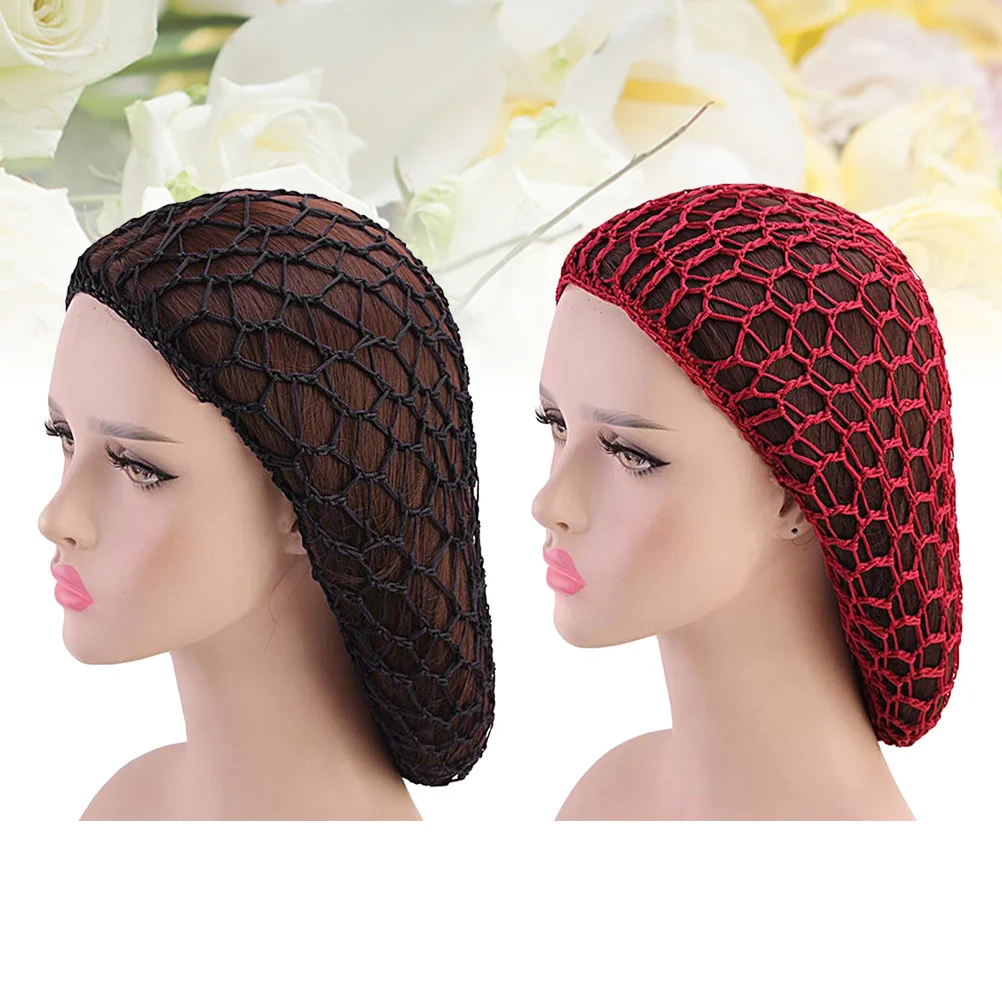 

2 Pcs Hair Accessories Headband Hats Women Mesh Cap Woman Womens Headbands Short