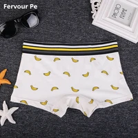 fervour pe woman cotton underwear stretch women panties neutral boyshort cartoon banana print plus size m 2xl a19035