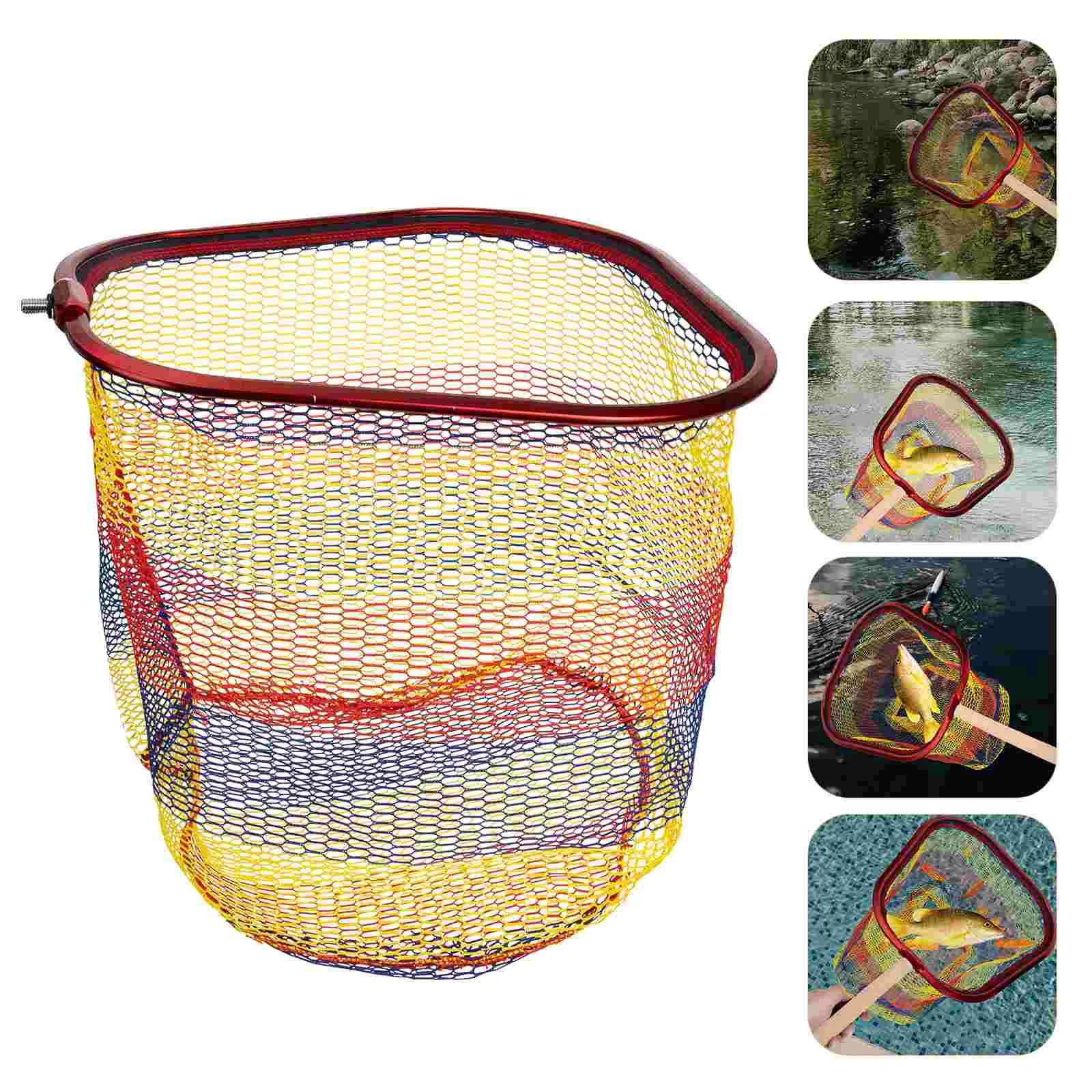 

Net Mesh Landing Catching Nets Replacement Dip Crab Skimmer Easy Foldable Cleaning Aquarium Pool Freshwater Leaf Fishing net