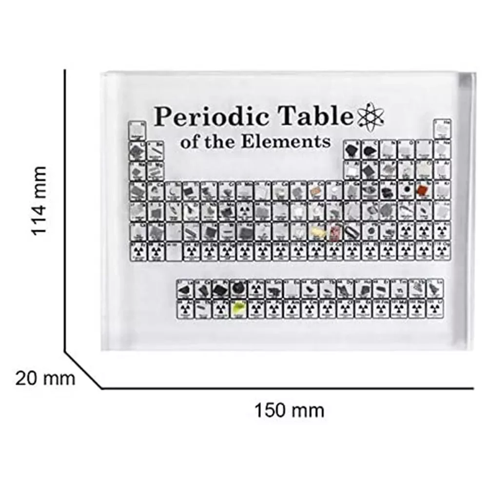 

NEW2022 Periodic Table of Elements Acrylic Teaching School Crystal Chemical Elements Display Kids Teaching Teacher Students Gift