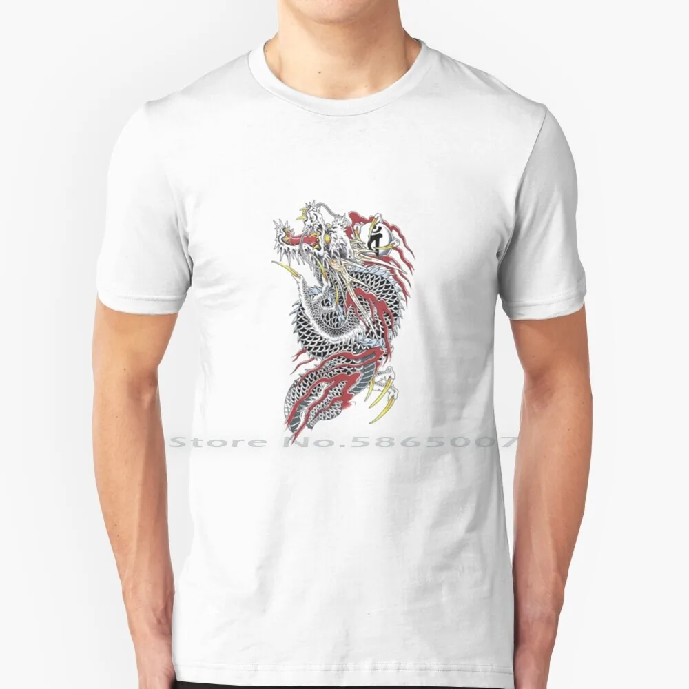 Футболка с драконом якудзы 100% хлопок как Дракон якудза Kiryu Kazuma японский крутой
