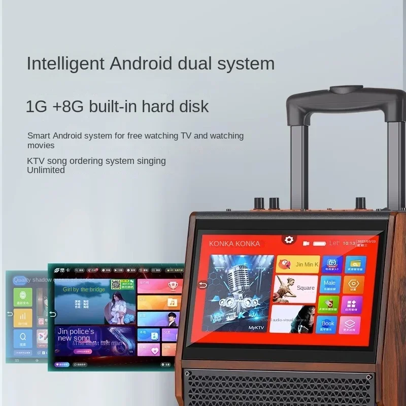 Беспроводной квадратный танцевальный Bluetooth-динамик для улицы K-трек видео