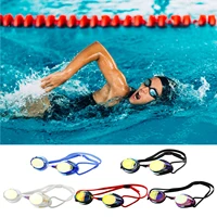 professional swimming goggles swimming glasses with earplugs nose clip electroplate waterproof silicone swimming glasses adluts