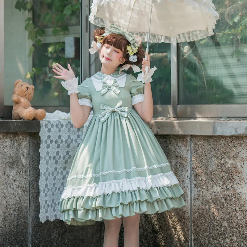 

Милое платье с коротким рукавом Miss Dandelion от Yomi