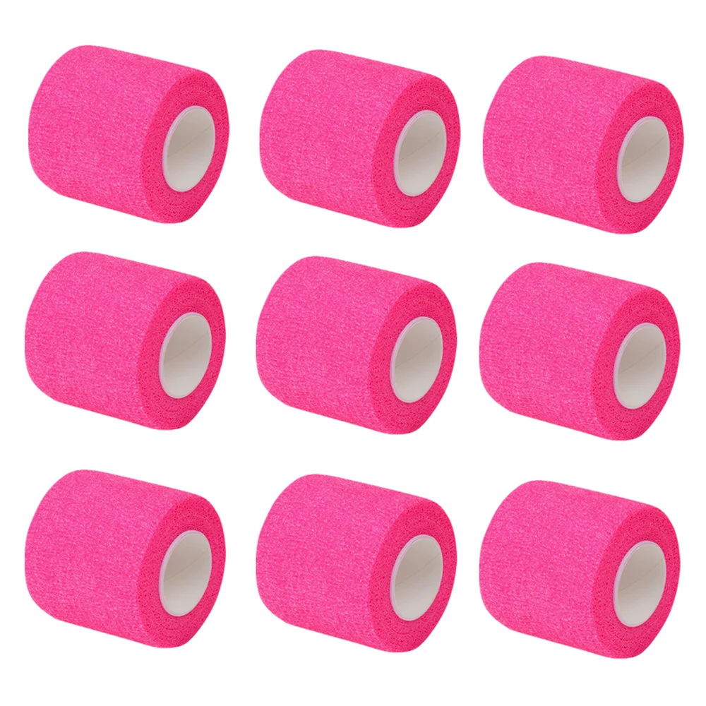 

1/6/10Pcs Bright pink Sport Self Adhesive Elastic Bandage Wrap Tape Elastoplast For Knee Support Pads Finger Ankle Palm