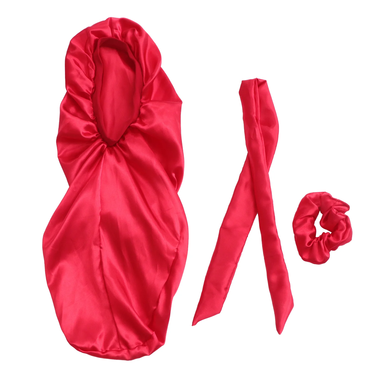 

Hair Cap Bonnet Satin Sleepingsilkwrap Elastic Night Bandbonnets Women Adjustable Layer Hat Braids Double Shower Cover