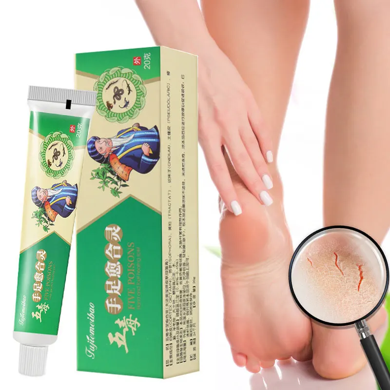 

Травяной крем для ног против трещин маска для ног маска для пятки треснувший восстанавливающий крем для рук удаление мозолей омертвевшая К...