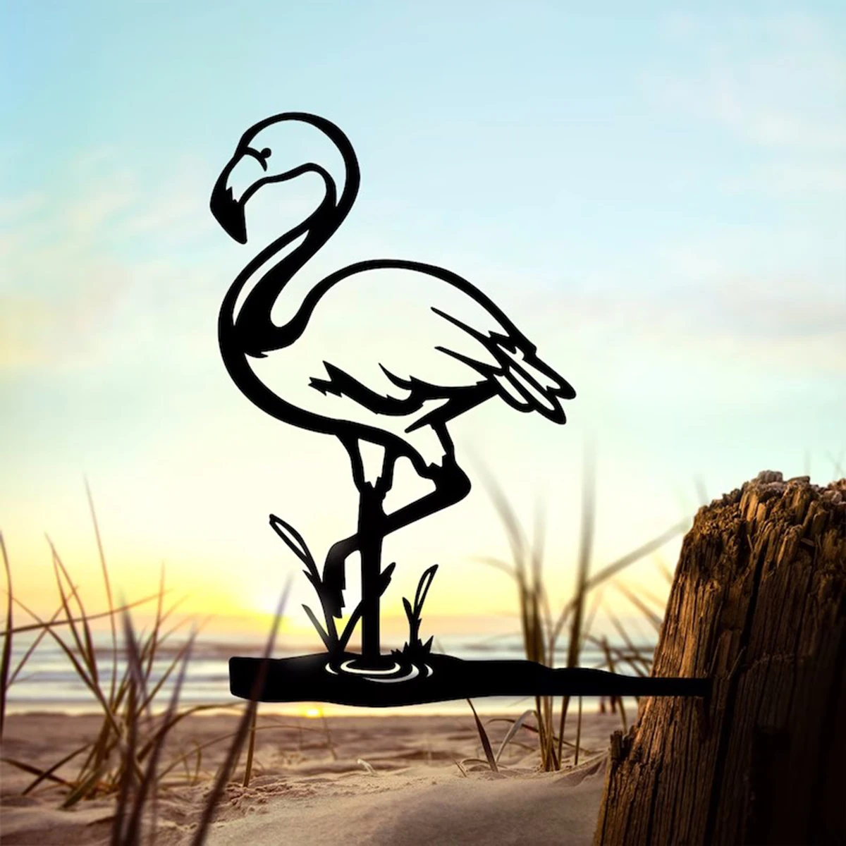 1 шт. декоративная металлическая стойка для сада с фламинго уличный декор дерева