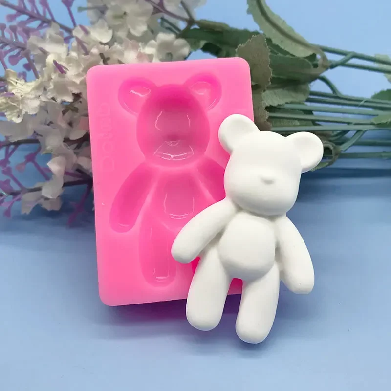 Силиконовая форма в виде симпатичного мультяшного медведя украшение для