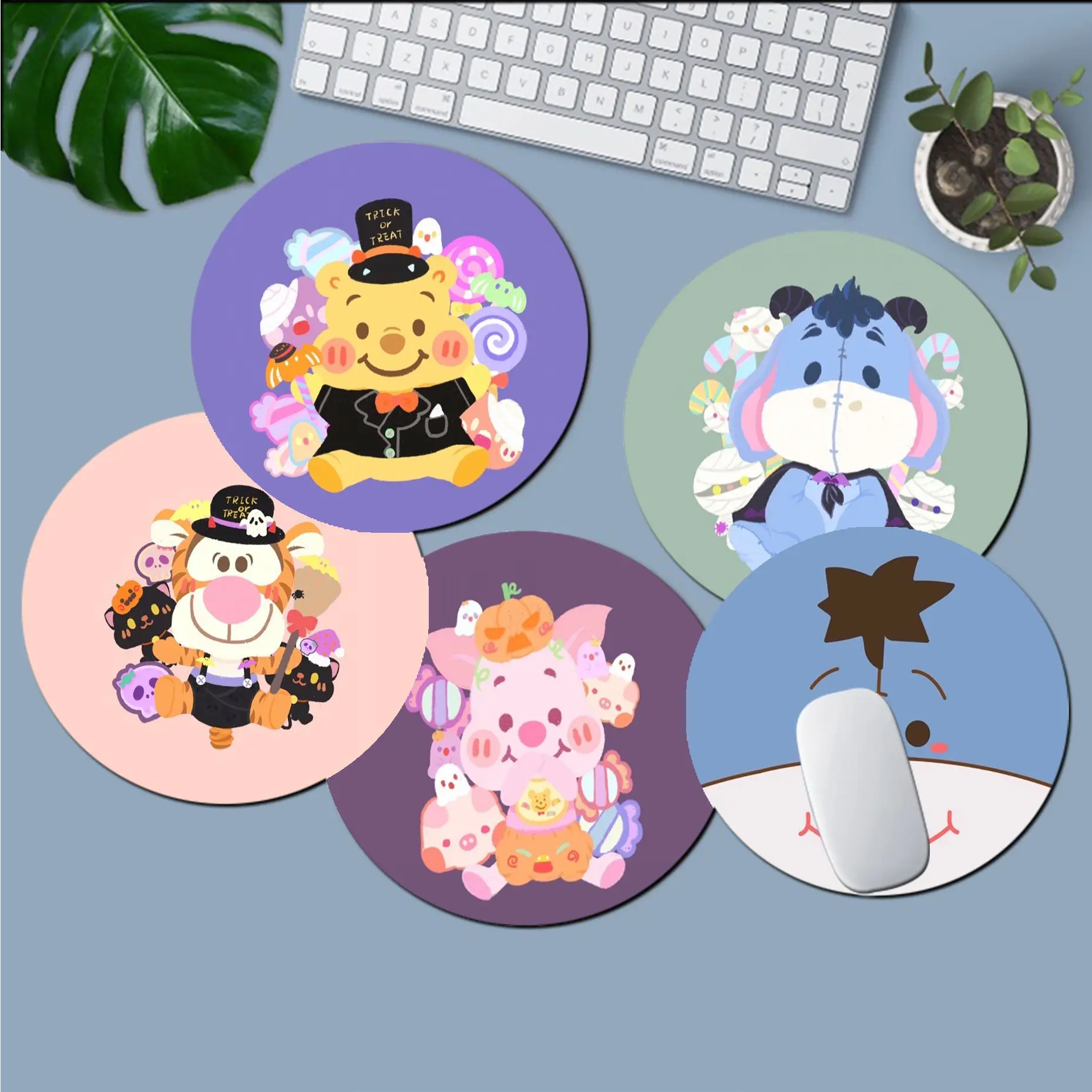 

Disney Winnie the Pooh Rubber Small Office Student Gaming Thickened Writing Pad Non-slip Cushion Mouse Pad Writing Desk Mats