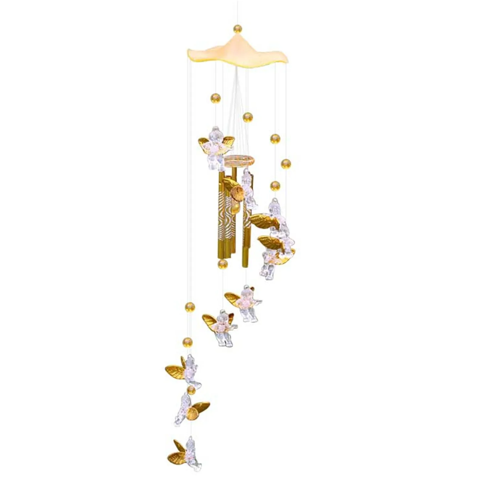 

Angel Wind Chimes Garden Home Bells Outdoor Creative Pendant 4 Tubes Metal Hanging Ornament Fariy For Kids Girls Room Windchimes
