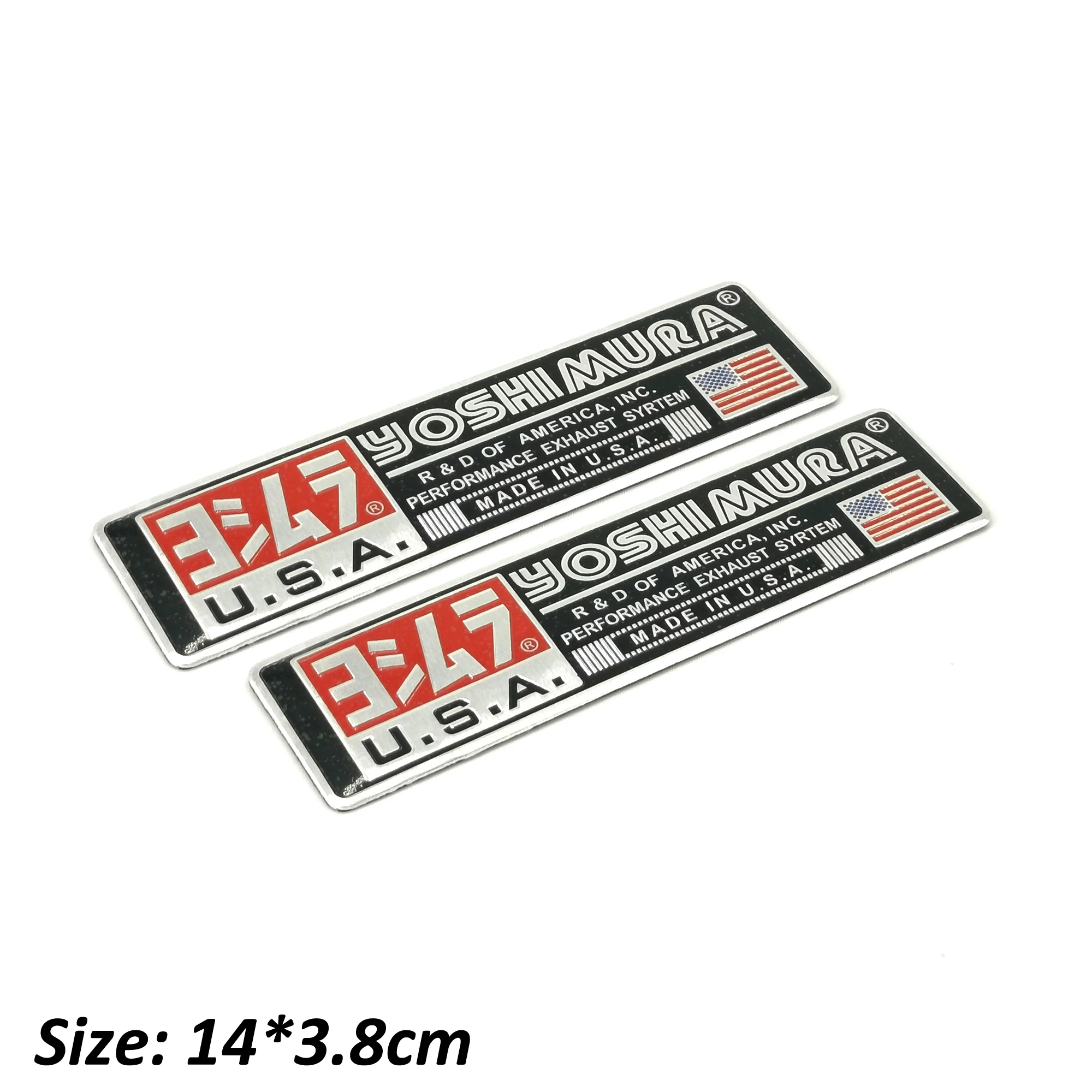 2 шт. алюминиевые декоративные наклейки на глушитель мотоцикла выхлопная труба 3D