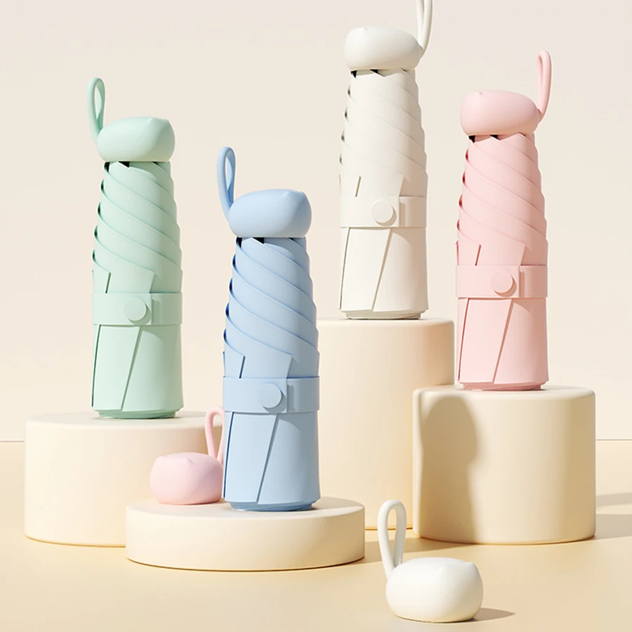 

Pocket Women Umbrella Parasol Rain Visor Mini White Umbrella Yellow Uv Windproof Luxury Quality Ultralight Guarda Sol Sunny