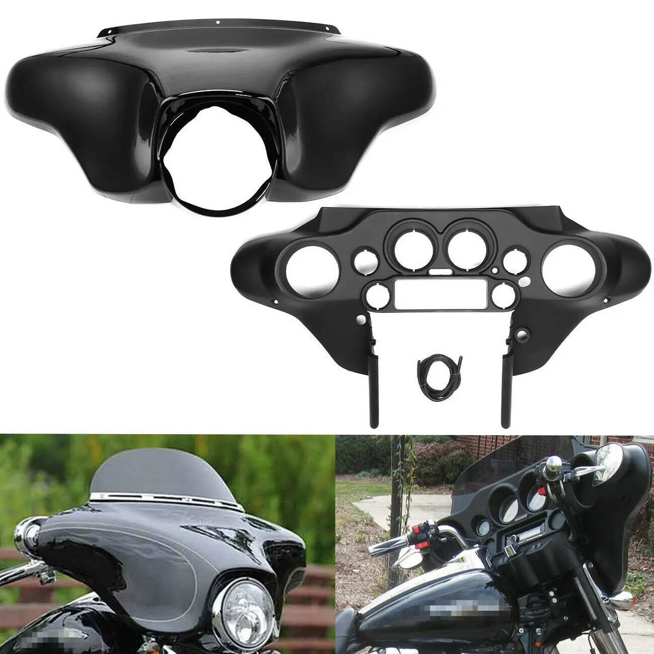 KEMIMOTO Batwing Inner Fairing Cowl Speedometer Cover For Electra Road Glide 1996-2009 2010 2011 2012 2013 New |