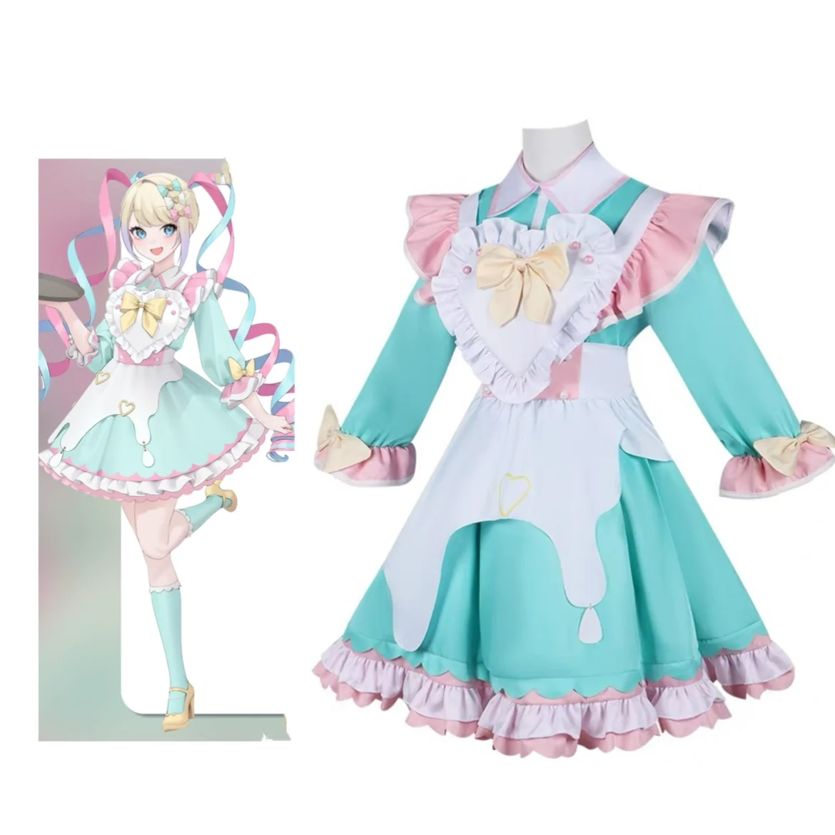 Женское платье для косплея карнавальный костюм служанки