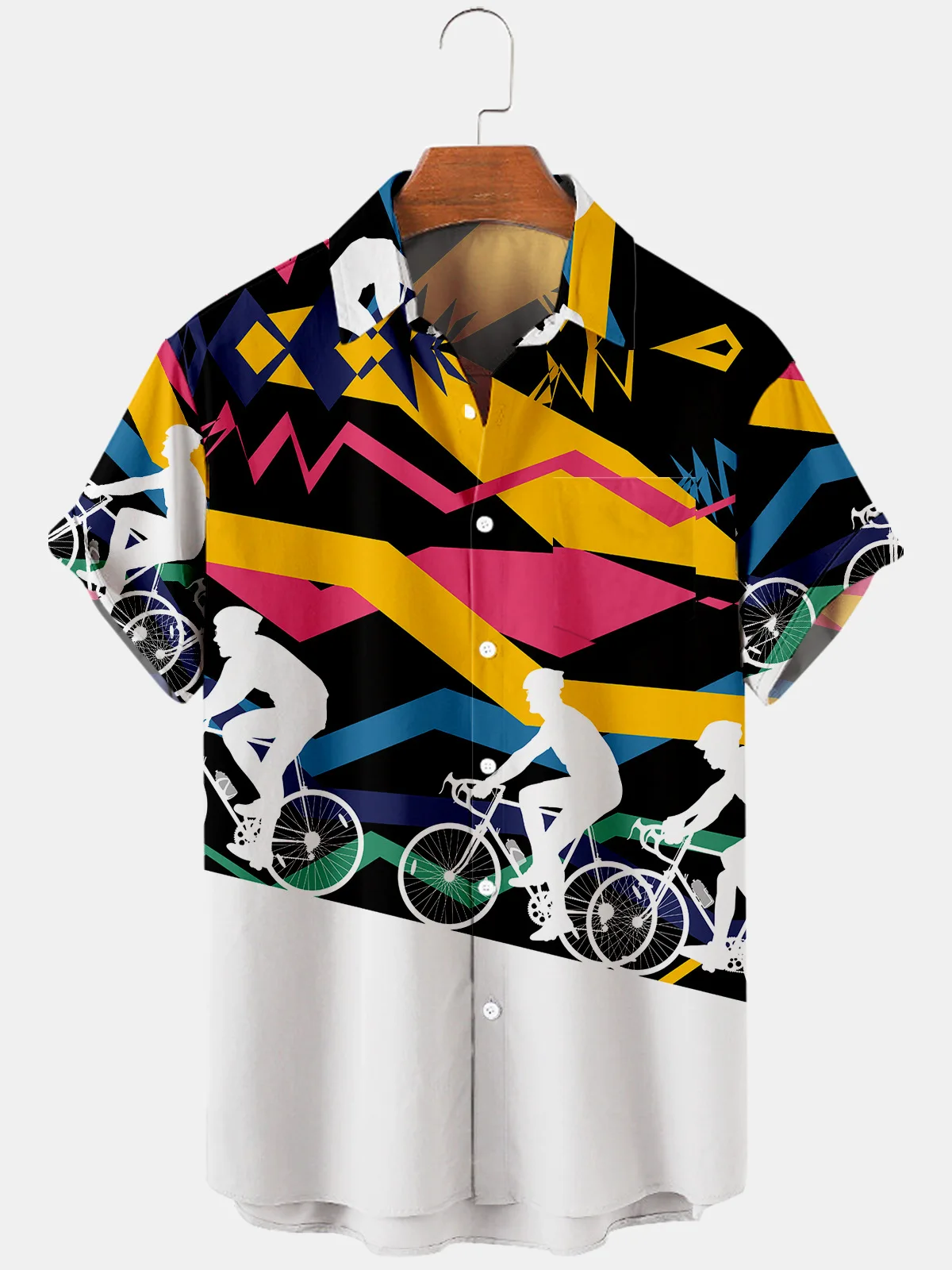 

2021 Summer Short-Sleeved Shirt Bicycle Digital Shirt New Clothing