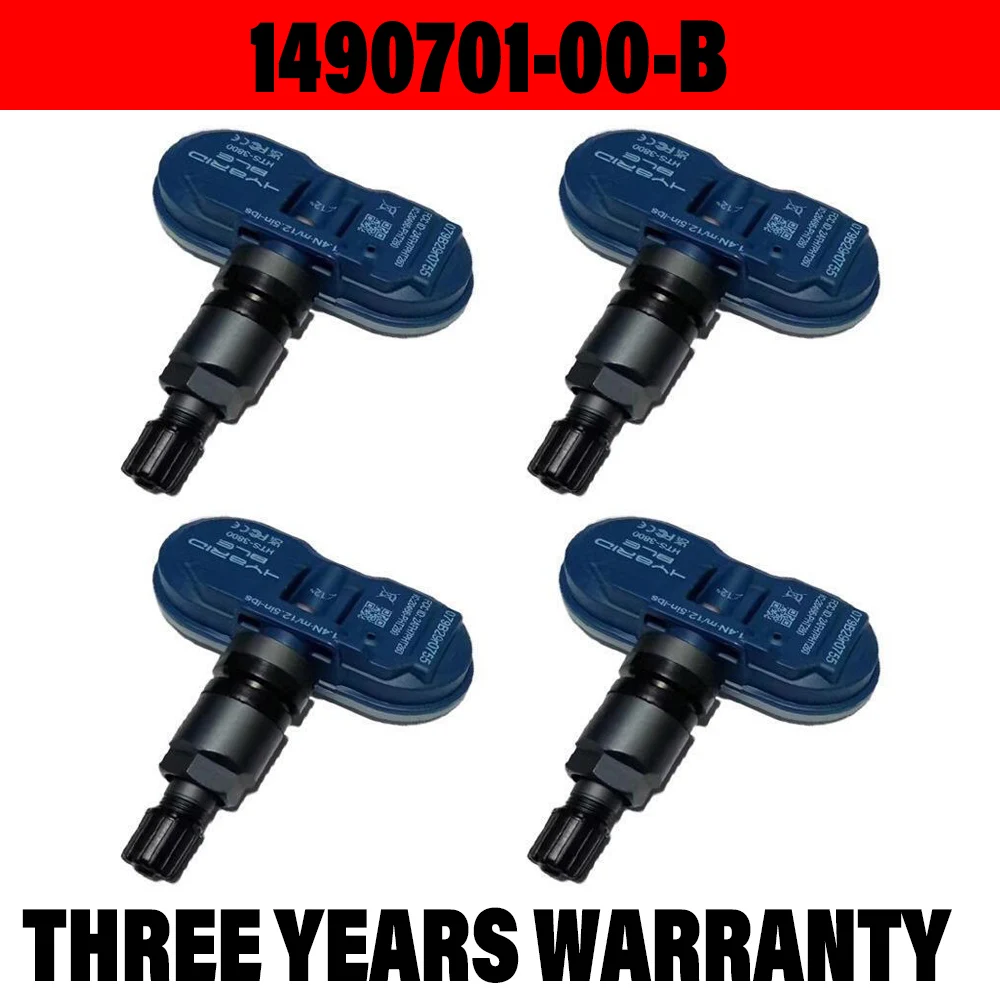 

4 Piece 1490701-01-B TPMS Pressure Sensors Bluetooth Tire Pressure Monitor 1490750-01-A For Tesla Model 3 Y X S 20-23