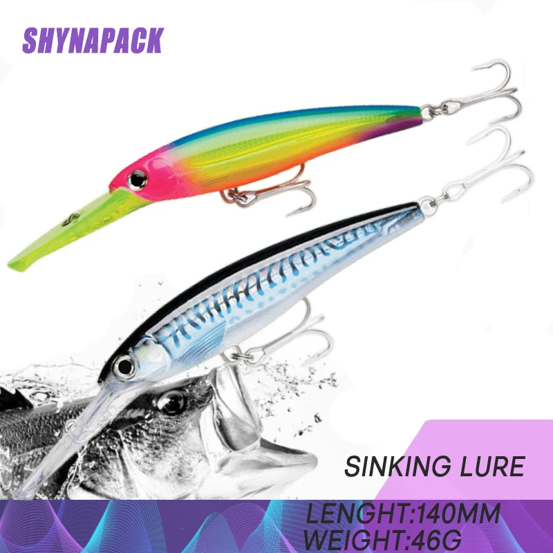 

Shynapack 14cm 46g super magnet weight system long casting New model fishing lures hard bait 2019 quality wobblers minnow