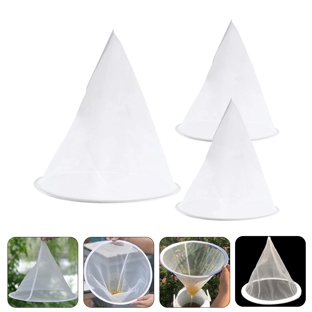 

3Pcs Ultra Fine Mesh Strainer Honey Strainer Fine Mesh Food Filter for Soybean Milk