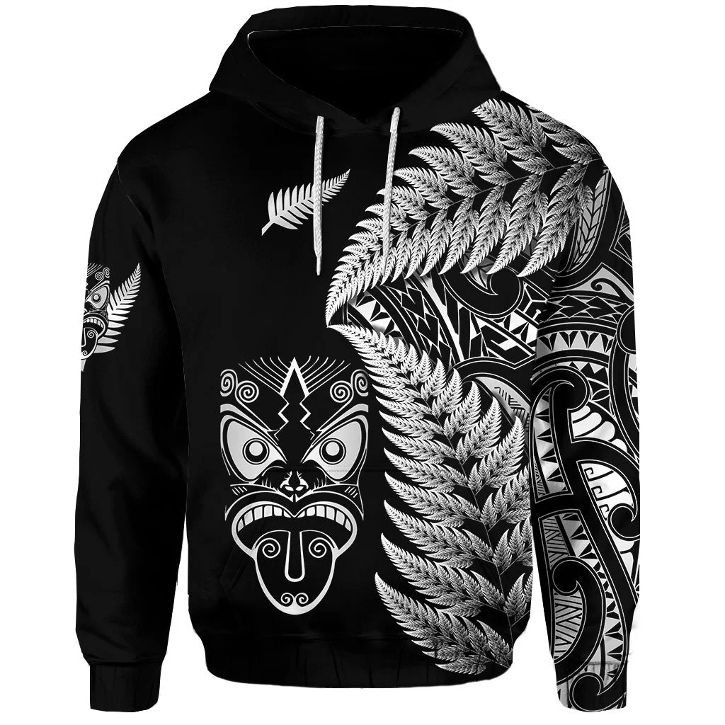 

New Zealand Haka Rugby Maori Silver Fern Vibes 3D Over Printed Hoodie Man Pullover Tracksuit Outwar Sweatshirt Casual