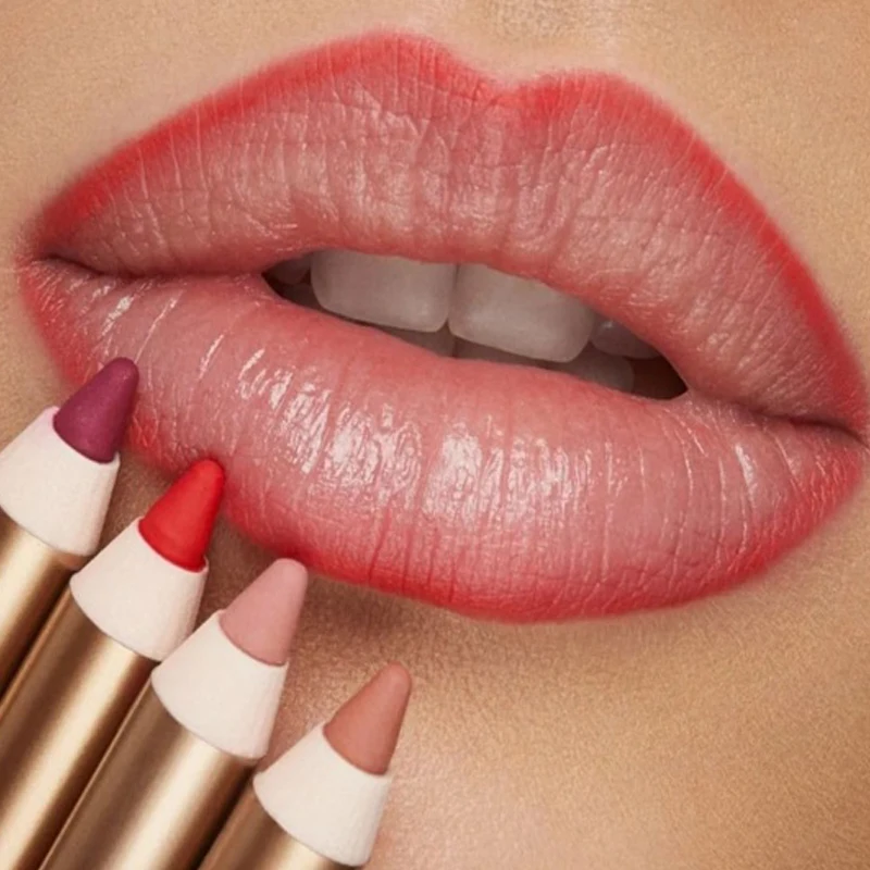 

1 шт. карандаш-помада Lipliner, водостойкий контур для губ, форма губ, замечательная цветопередача, не прилипает, матовая подводка для губ, ручка