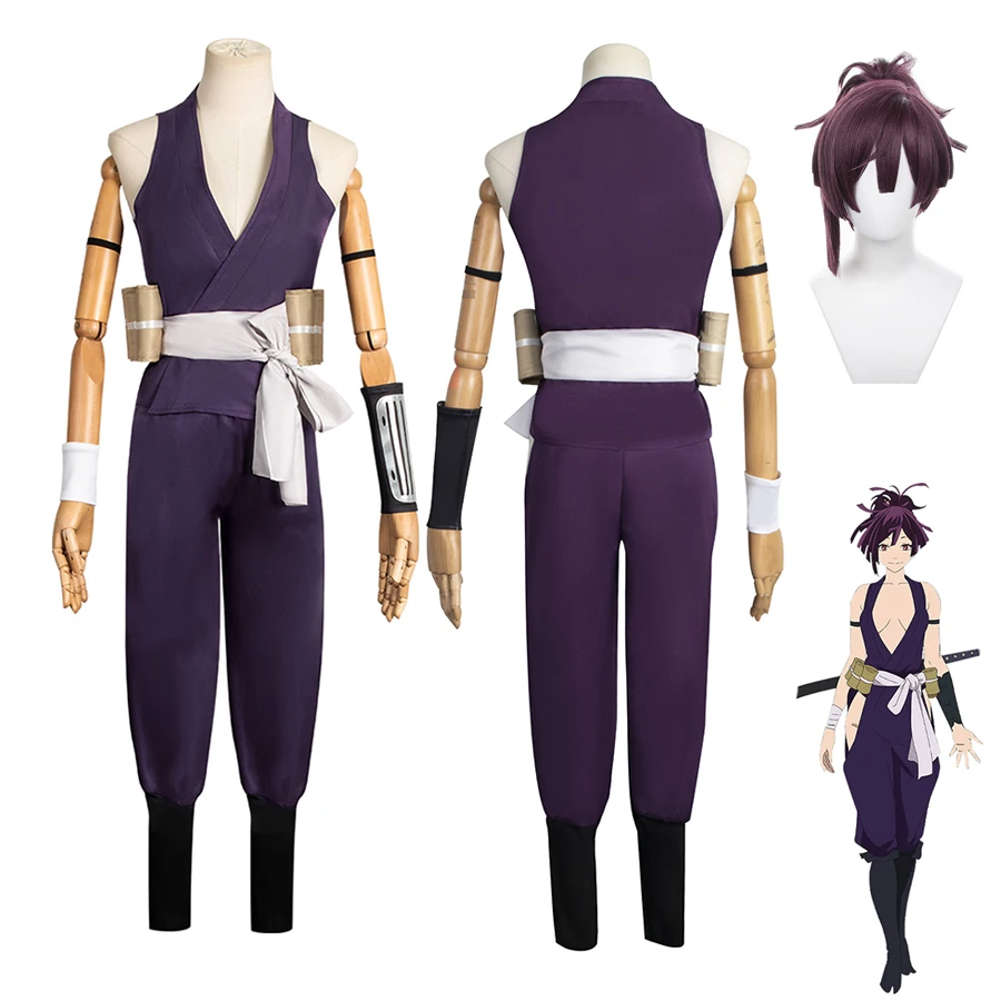 

Костюм Yuzuriha для косплея аниме, фиолетовый парик, Униформа, костюм для Хэллоуина, вечеринки
