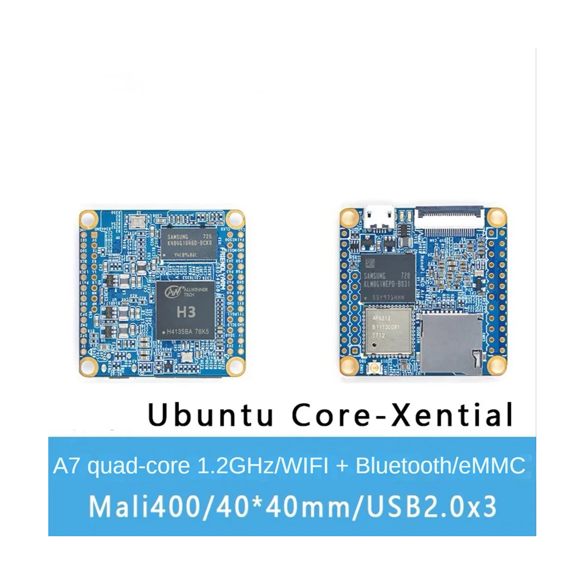 Для Nanopi NEOAir макетная плата 512 МБ RAM Wifi и Bluetooth 8 ГБ Emmc Allwinner H3 -Core -A7 Ubuntucore