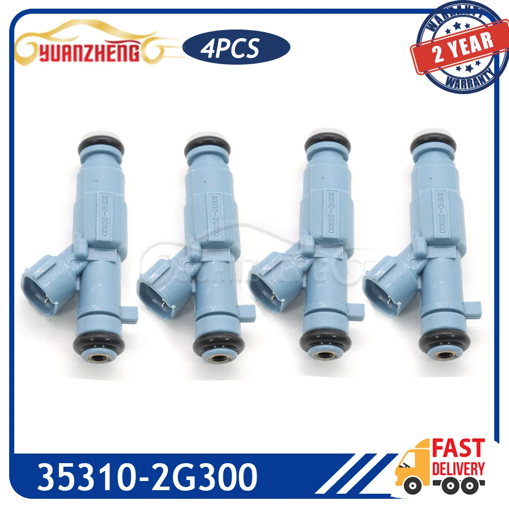 

4 шт., автомобильная Топливная форсунка 35310-2G300 для HYUNDAI SANTA FE SONATA TUCSON KIA FORTE OPTIMA RONDO SORENTO SPORTAGE 353102G300