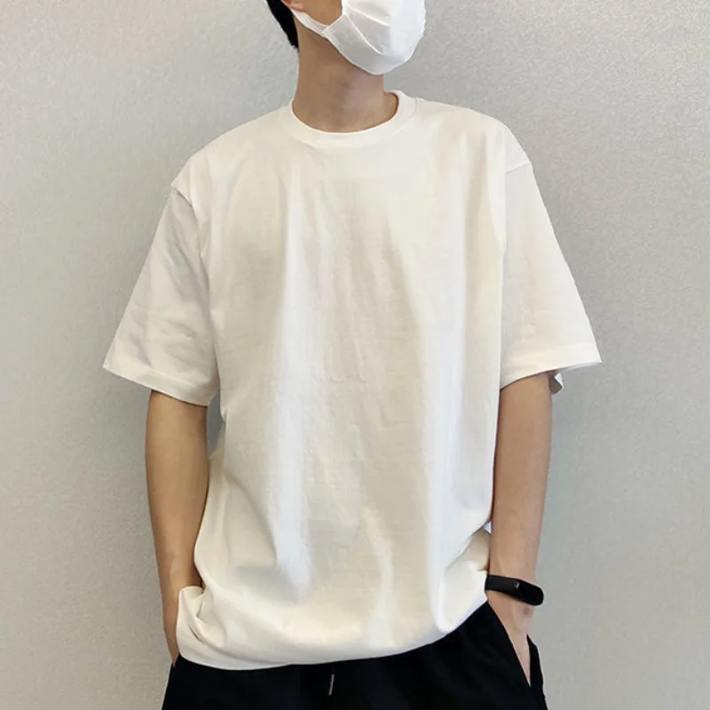 2022 New Men's Short Sleeve Shirt Summer Japanese All-match Teenagers Loose And Handsome Five Sleeve Casual Korean Fashion Shirt