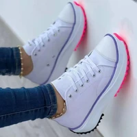 flat lace up sneakers women shoe pattern canvas shoes casual women sport shoes zapatillas mujer chaussure femme