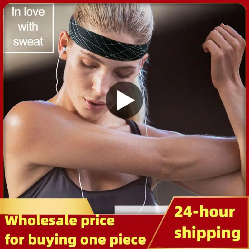 

BraceTop 20 Color Sports Headband Yoga Hair Bands Non-slip Running Fitness Elastic Sweatband Football Hair Accessories Women Men