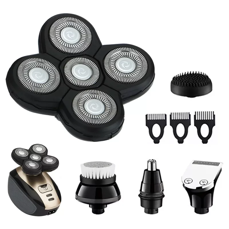 

Electric Shaver Head Nose Trimmer Sideburns Knife Facial Cleansing Sponge Brush Independently Cutter Floating Head
