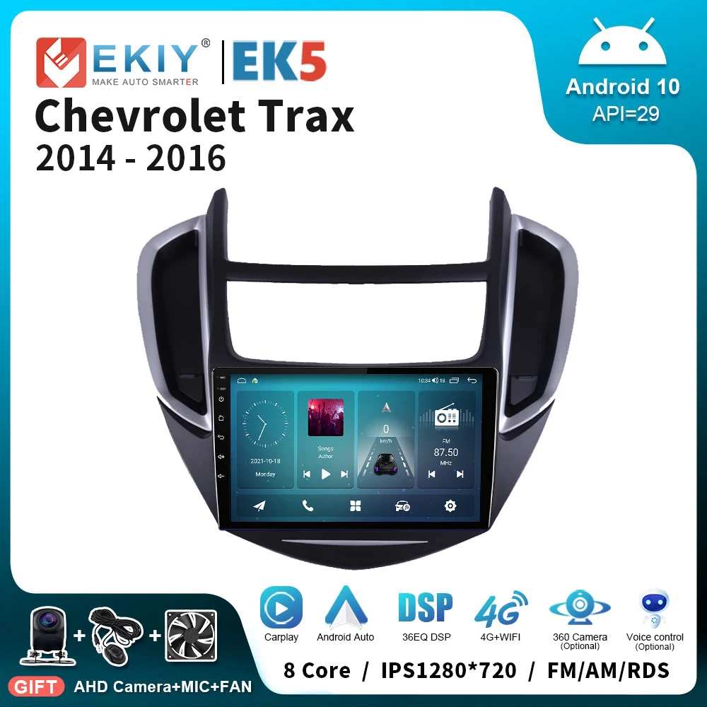 

EKIY EK5 Android 10 2 Din For Chevrolet TRAX 2014 - 2016 Navigation GPS Stereo Multimedia Player Carplay Auto Head Unit 2din DVD