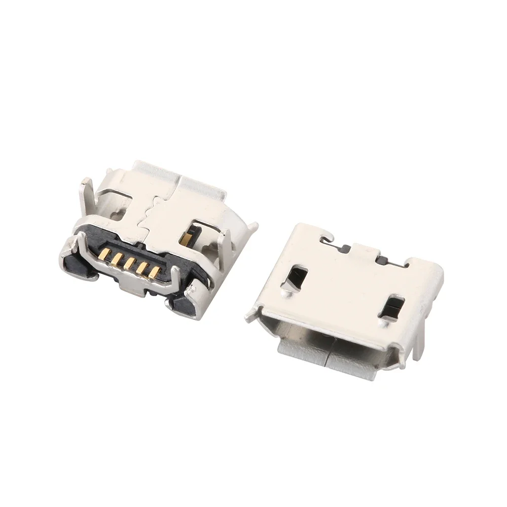 Фото Micro USB 2P 5P разъем для зарядного порта, зарядное устройство DIP SMD для телефонов, планшетов, колонок и т. Д., разъем питания №4