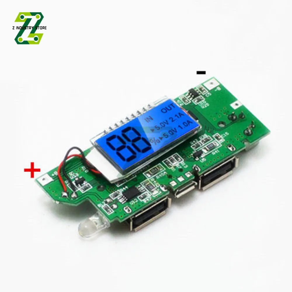 

Светодиодный двойной USB 18650 а/2 а USB Мобильный Внешний аккумулятор модуль зарядки литиевая батарея зарядное устройство