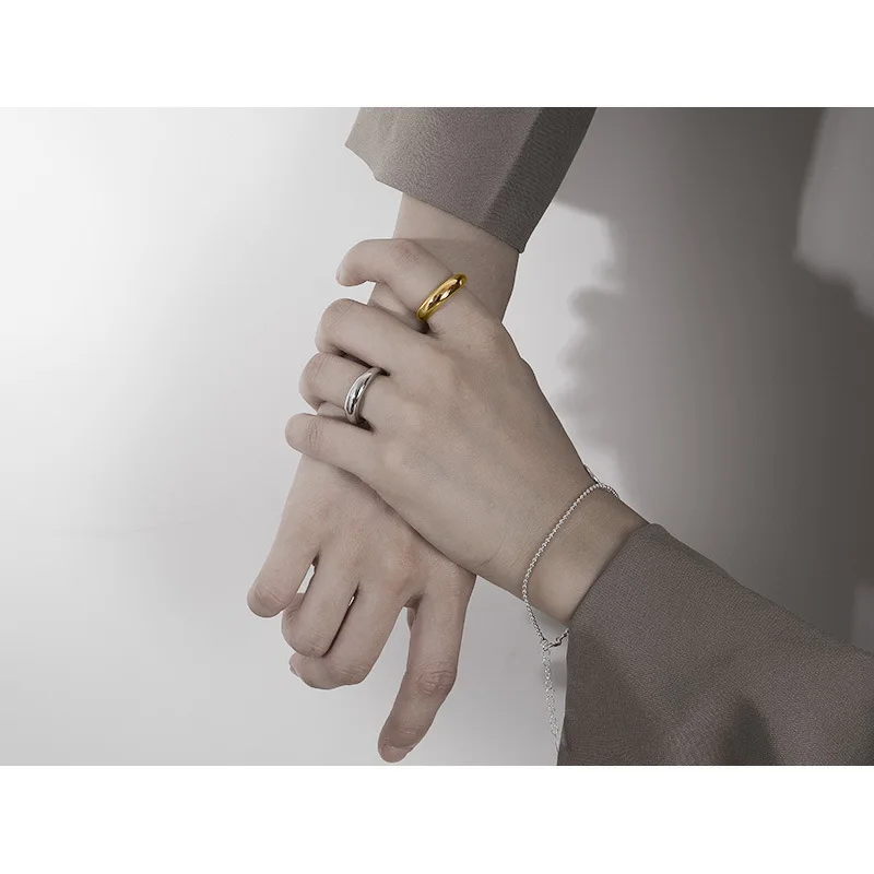 Женское Открытое кольцо из серебра 925 пробы с геометрическим рисунком |