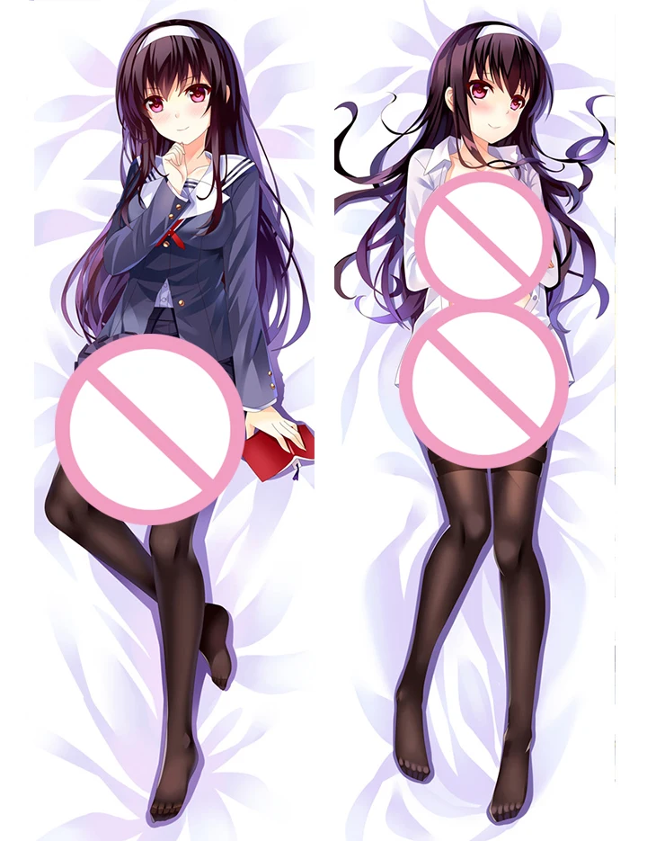 

180cm How To Raise a Boring Girfriend Kasumigaoka Utaha Pillowcase Dakimakura Cover Moegirl Otaku Bedding Pillow Cartoon Pillows