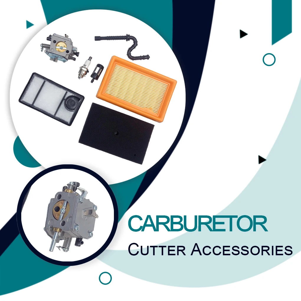 

Carburetor Carb Rebuild Kit Air Filter Oil Tubes Construction Machine Repair Automotive Accessories Replacement for TS400