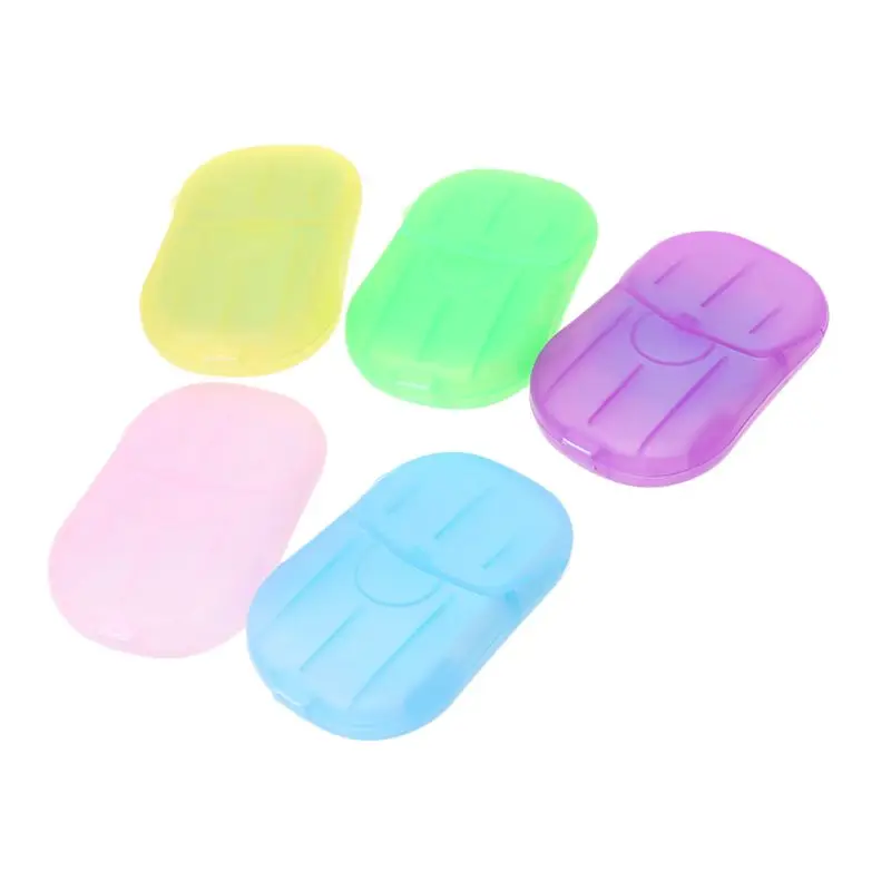 

5 Box Portable Soap Paper Outdoor Travel Camping Washing Hand Clean Wash Care Drop Shipping