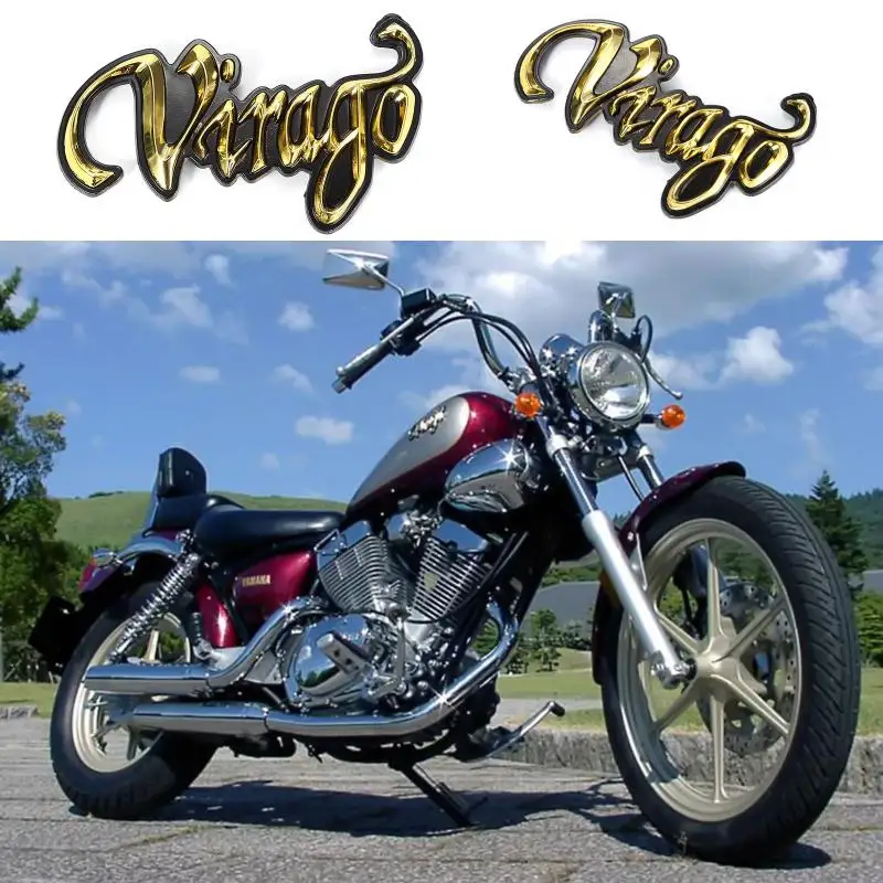 

Новая пара наклеек на бензобак золотого цвета для YAMAHA VIRAGO XV125 250 400 535 700