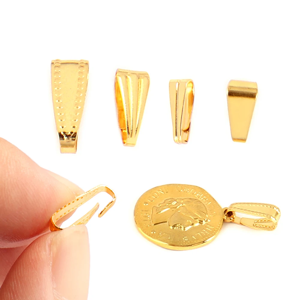 100 шт./лот подвески из нержавеющей стали зажимные застежки Застежки в виде семян