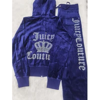 juicy apple womens tracksuit 2022 summer brand sewing suit velvet tracksuits velour suit women track suit hoodies and pants met