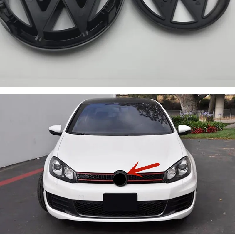 

Сменная эмблема передней решетки 135 мм или задняя крышка багажника 110 мм, логотип автомобиля для Volkswagen Golf 6 MK6 2009 2010 2011 2012