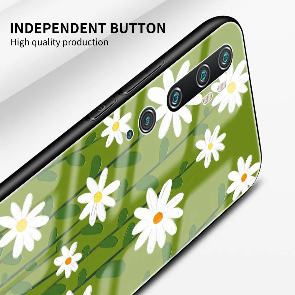 Чехол для Poco X3 NFC F3 M2 Pro X2 F2 C3 Жесткий GT фоточехол с летними цветами и маргариткой |