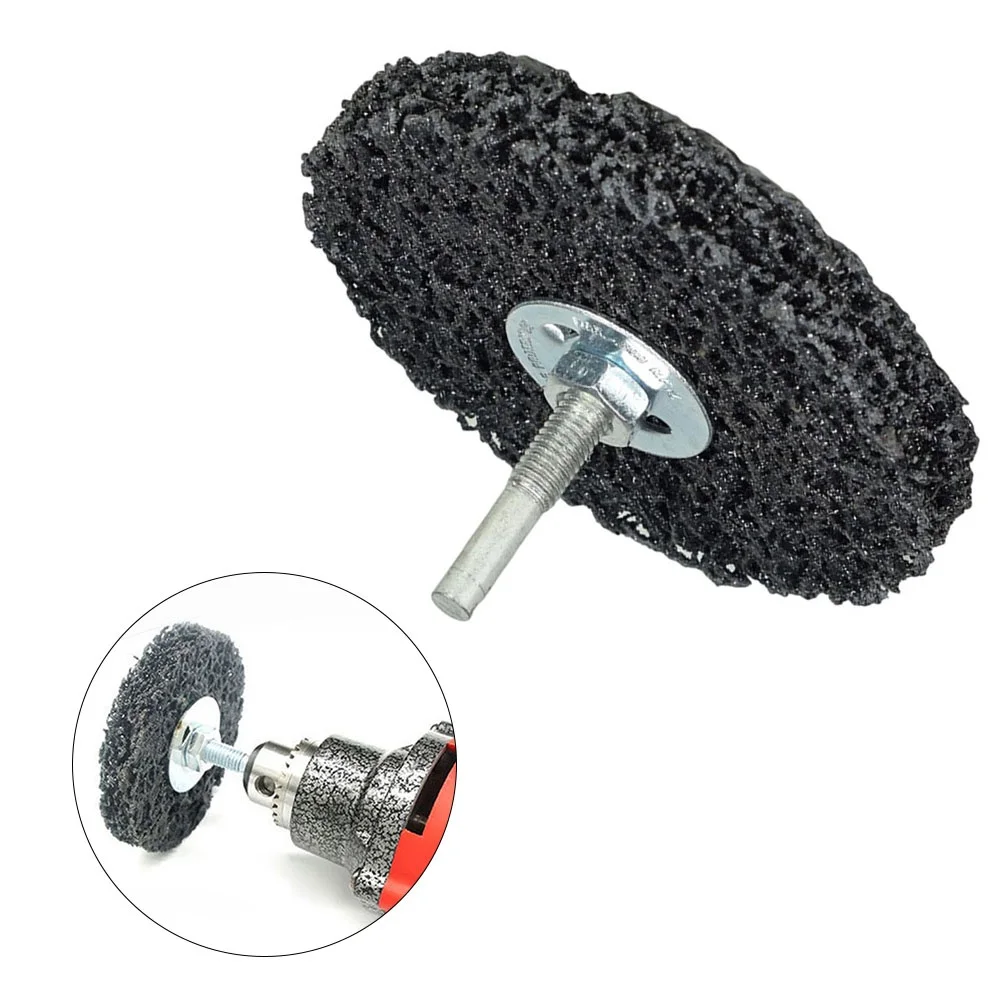 

1Pc 50mm Polishing Wheel Sanding Disc Poly Strip Wheel 6mm Shank For Paint Rust Remover Cleaning Tools Angle Grinder Power Tools