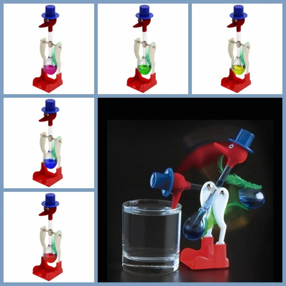 

with Fluid Drinking Bird Non-Stop Perpetual Motion Glass Lucky Bird Duck Transparent Balance Drink Water Bird