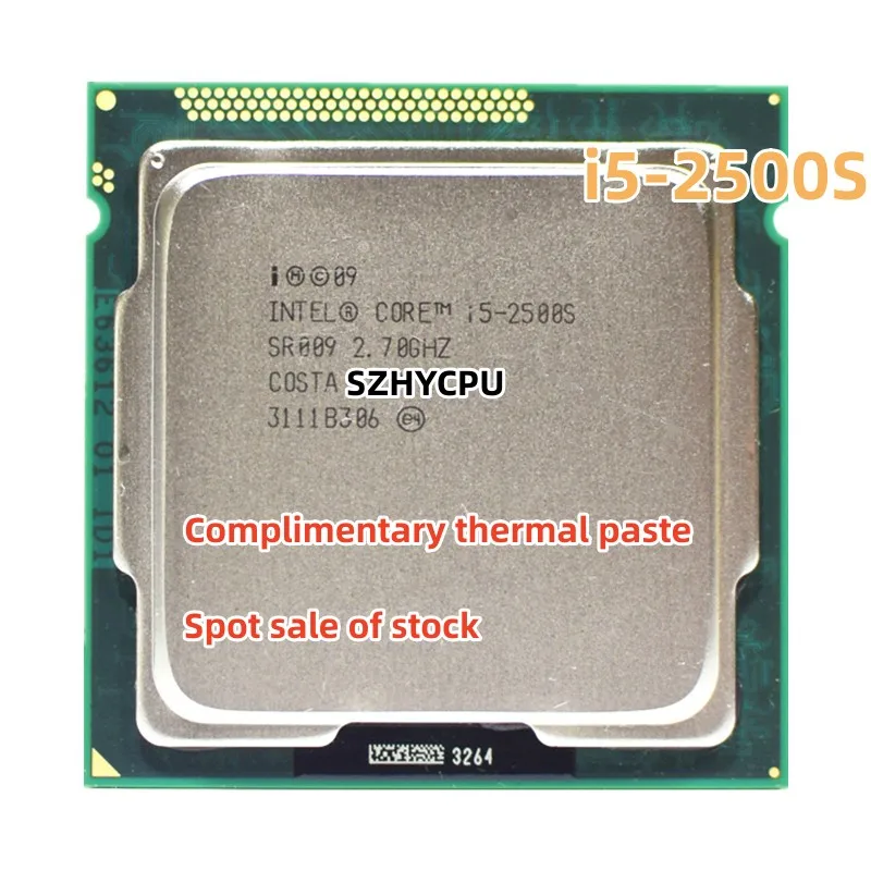 

Used Intel Core i5 2500S 2.7GHz Quad-Core 6M 5GT/s Processor SR009 Socket 1155 cpu