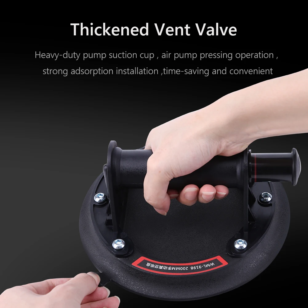 

8 Inch Air Pump Vacuum Suction Cups with Plastic Handle Vacuum Suction Cups Large Bearing Capacity for Powerful Heavy-Duty Glass