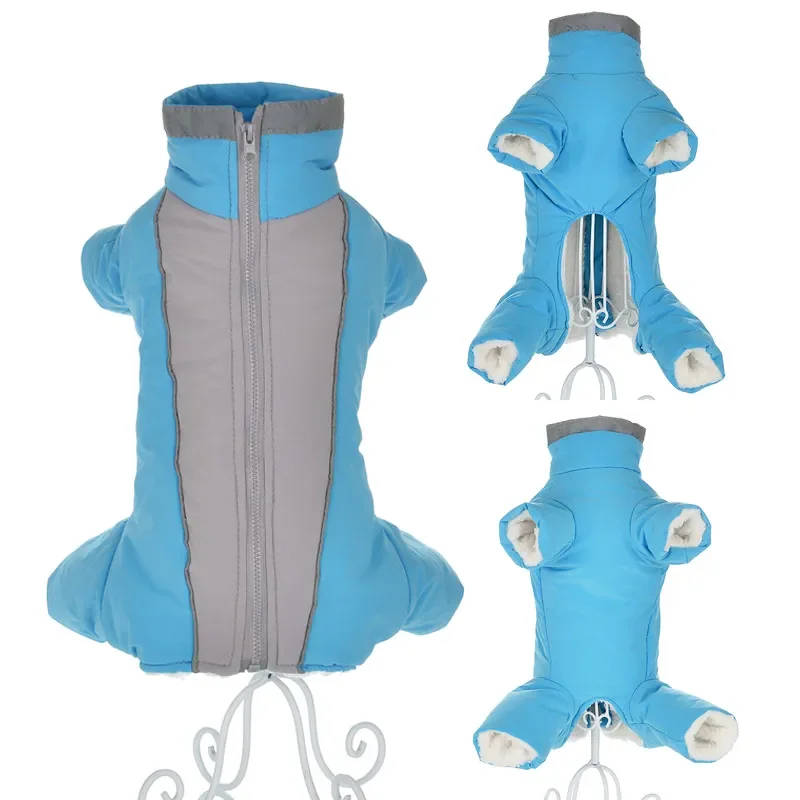 

NEW2023 Winter Clothes For Small Dogs Warm Fleece Puppy Pet Coat Jacket Waterproof Reflective Dog Jumpsuits Chihuahua Clothing O